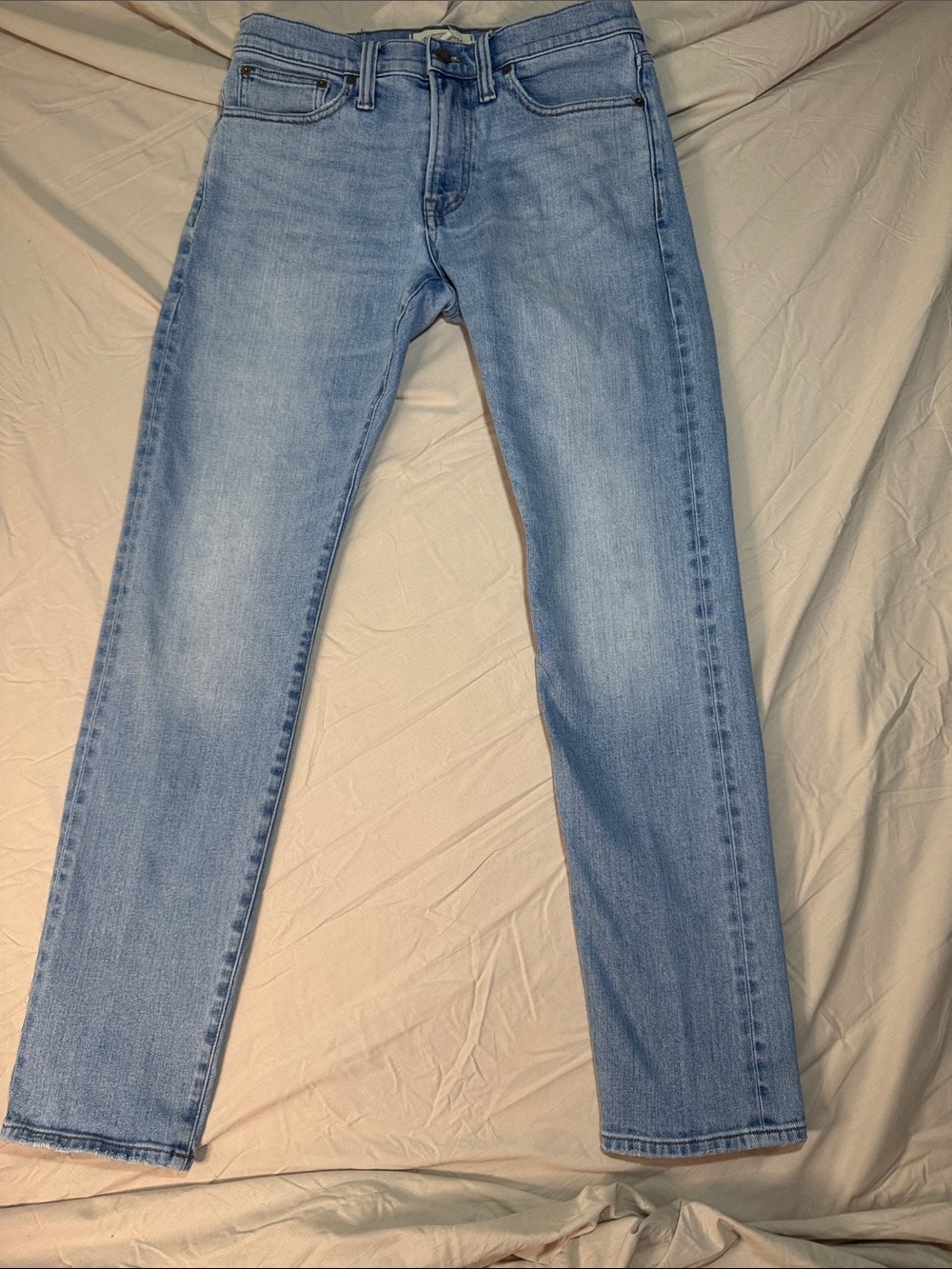 Madewell Light Blue Straight-Leg Jeans Slim Cut W 30 L 32